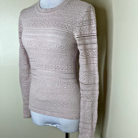 Jason Wu Wool & Cashmere Sweater SMALL Knit Light Pink Crewneck Designer Winter - Picture 3 of 8